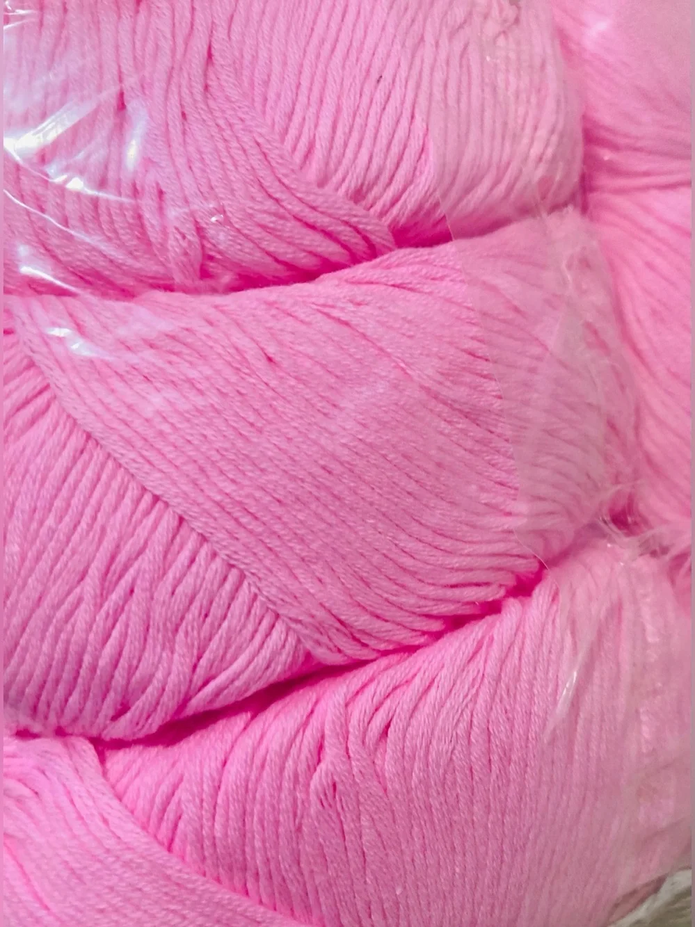 NWT 6 Mengchu 100% Organic Cotton Yarn Color: Cherry Blossom ~48g ea 10 oz total